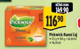 Albert Pickwick Ranní čaj nabídka