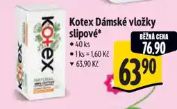 Albert Kotex Dámské vložky slipové nabídka