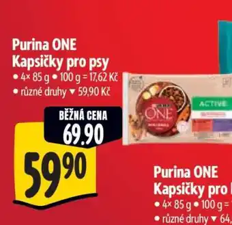 Albert Purina One Kapsičky pro psy nabídka