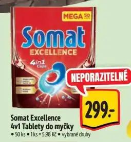 Albert Somat Excellence 4v1 Tablety do myčky nabídka