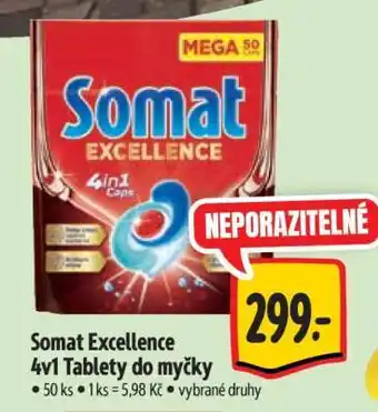 Albert Somat Excellence 4v1 Tablety do myčky nabídka
