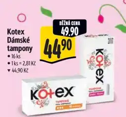 Albert Kotex Dámské tampony nabídka