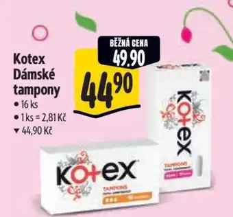 Albert Kotex Dámské tampony nabídka