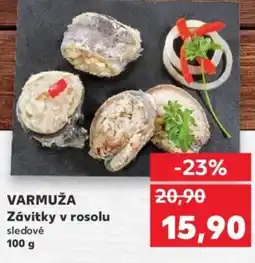 Kaufland VARMUŽA Závitky v rosolu sledové nabídka