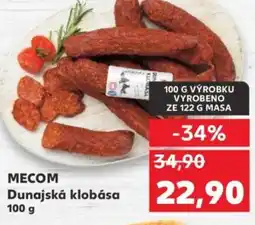 Kaufland MECOM Dunajská klobása nabídka