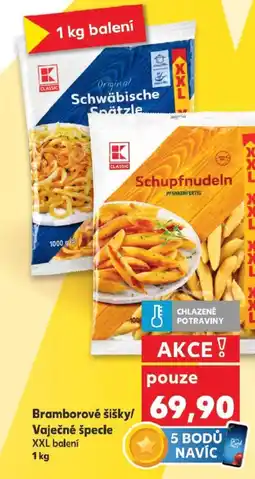 Kaufland Bramborové šišky/ Špagety Vaječné špecle nabídka