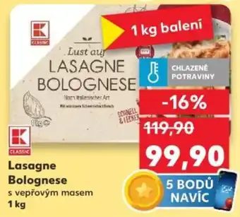 Kaufland Lasagne Bolognese nabídka