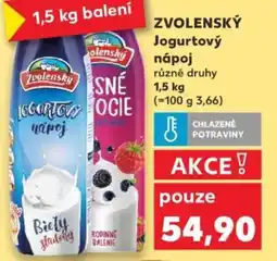Kaufland ZVOLENSKÝ Jogurtový nápoj nabídka