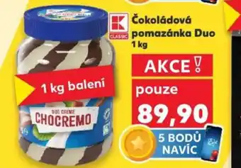 Kaufland Čokoládová pomazánka Duo nabídka