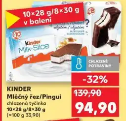 Kaufland KINDER Mléčný řez/Pingui nabídka