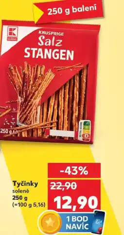 Kaufland Tyčinky solene nabídka
