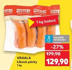 Kaufland VÁHALA Libové párky nabídka