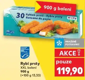Kaufland Rybí prsty XXL balení nabídka