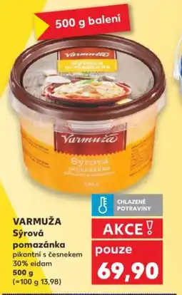 Kaufland VARMUŽA Sýrová pomazánka nabídka