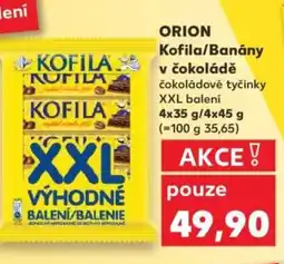 Kaufland ORION Kofila/Banány v čokoládě nabídka
