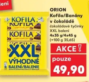 Kaufland ORION Kofila/Banány v čokoládě nabídka