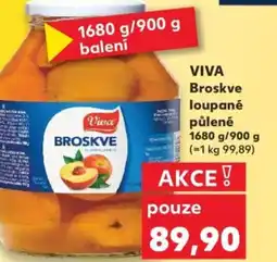 Kaufland VIVA Broskve loupané půlené nabídka