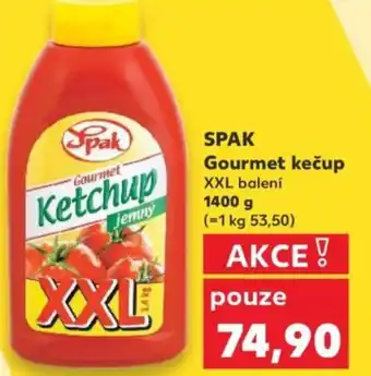 Kaufland SPAK Gourmet kečup nabídka
