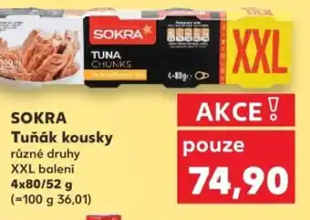 Kaufland SOKRA Tuňák kousky nabídka