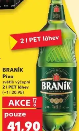 Kaufland BRANÍK Pivo nabídka