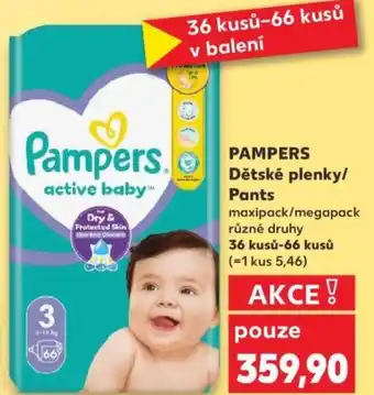 Kaufland PAMPERS Dětské plenky/ Pants nabídka