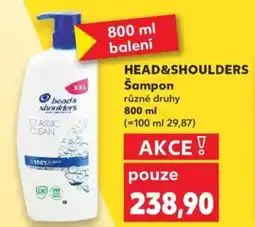 Kaufland HEAD&SHOULDERS Šampon nabídka