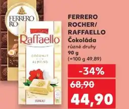 Kaufland FERRERO ROCHER/ RAFFAELLO čokoláda nabídka