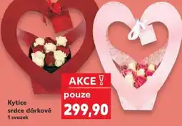 Kaufland Kytice srdce dárkové nabídka