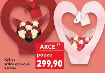 Kaufland Kytice srdce dárkové nabídka