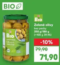 Kaufland Zelené olivy bez pecky nabídka