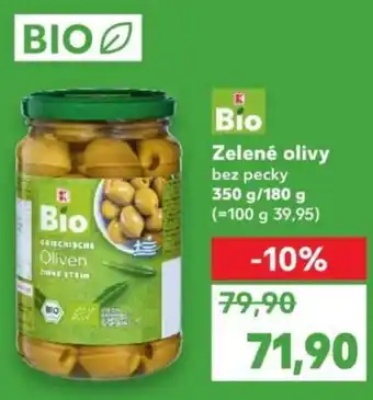 Kaufland Zelené olivy bez pecky nabídka