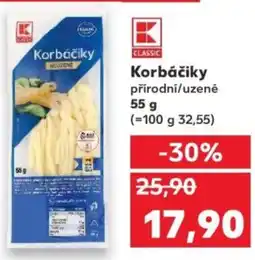 Kaufland Korbáčiky přírodní/uzené nabídka