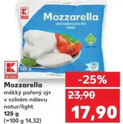 Kaufland Mozzarella nabídka