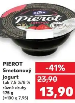 Kaufland PIEROT Smetanový jogurt nabídka