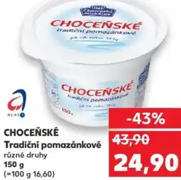Kaufland CHOCEŇSKÉ Tradiční pomazánkové nabídka