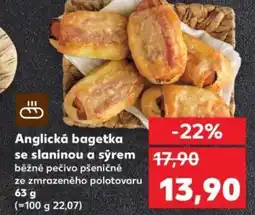 Kaufland Anglická bagetka se slaninou a sýrem nabídka