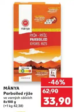 Kaufland MÁNYA Parboiled rýže ve varných sáčcích nabídka