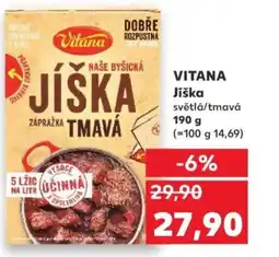 Kaufland VITANA Jiška světlá/tmavá nabídka