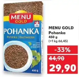 Kaufland MENU GOLD Pohánka nabídka