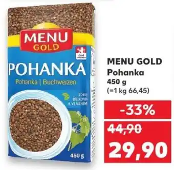 Kaufland MENU GOLD Pohánka nabídka