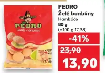 Kaufland PEDRO Želé bonbóny Hambáče nabídka