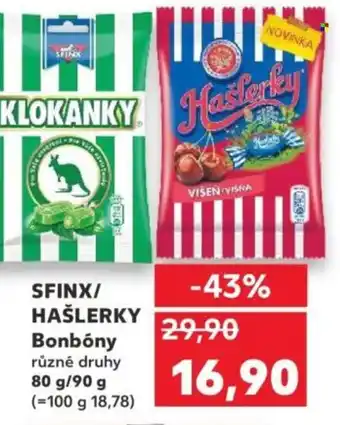 Kaufland SFINX/ HAŠLERKY Bonbóny nabídka