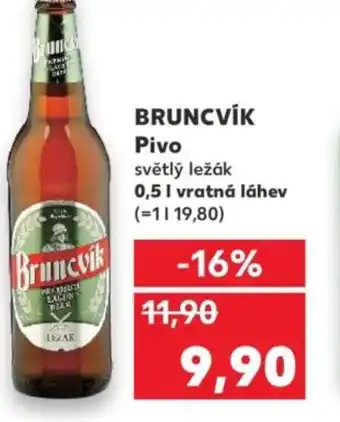 Kaufland BRUNCVÍK Pivo nabídka