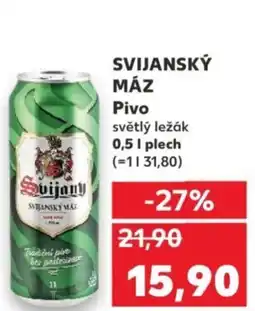 Kaufland SVIJANSKÝ MÁZ Pivo nabídka