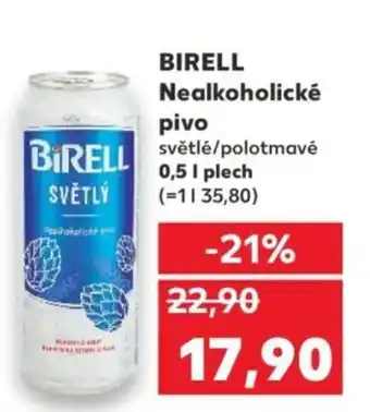 Kaufland BIRELL Nealkoholické pivo světlé/polotmavé nabídka