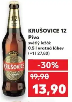Kaufland KRUŠOVICE 12 Pivo nabídka