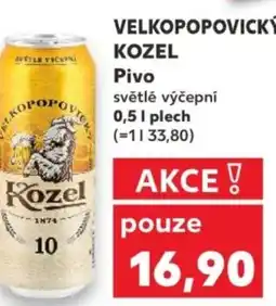 Kaufland VELKOPOPOVICKÝ KOZEL Pivo nabídka