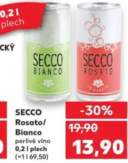 Kaufland SECCO Rosato/ Bianco perlivé víno nabídka