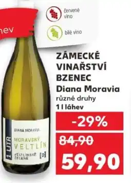 Kaufland ZÁMECKÉ VINAŘSTVÍ BZENEC Diana Moravia nabídka