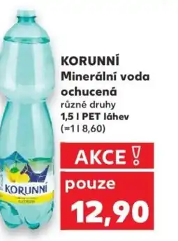 Kaufland KORUNNÍ Minerální voda ochucená nabídka